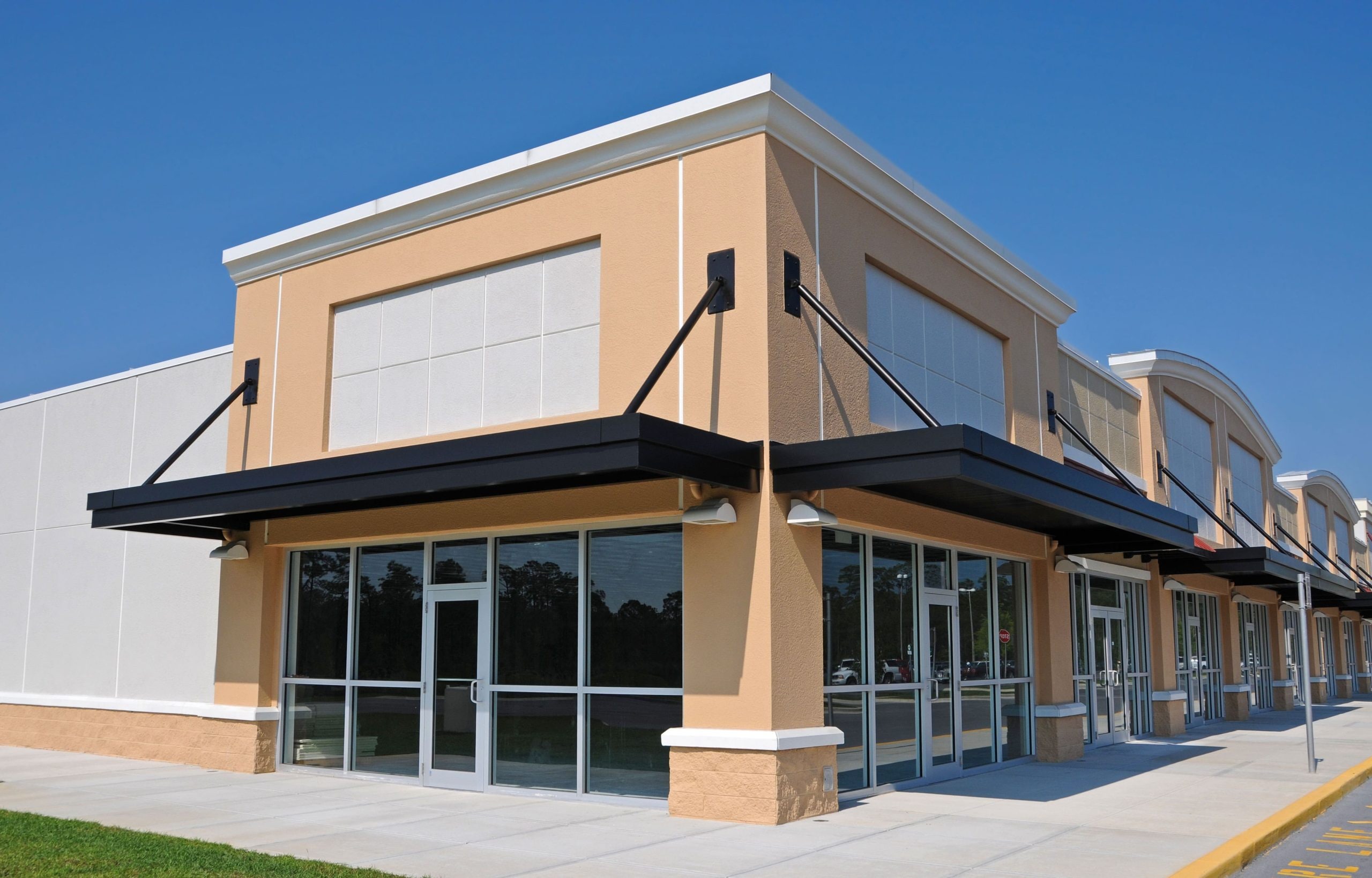 Durable commercial awning installation in Madison
